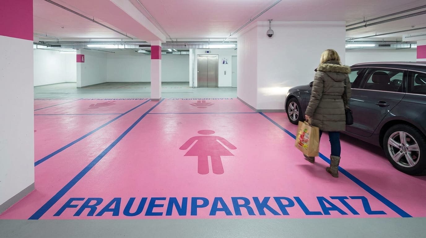 Frauenparkplätze Rechtslage auf Privatgrund Vialero